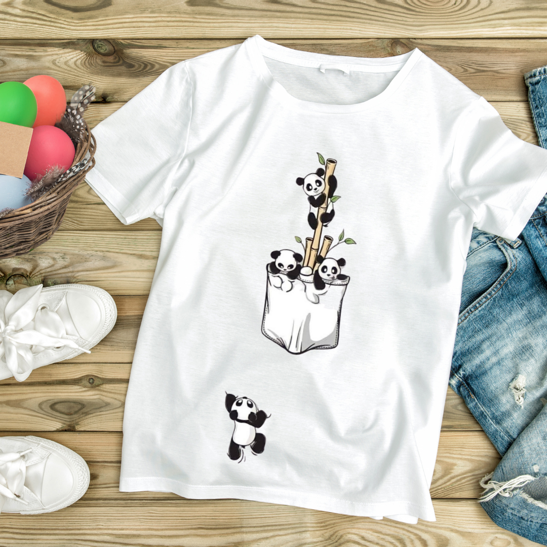 Panda Peace Pack – 2 Cute Tees for Just ₹1299